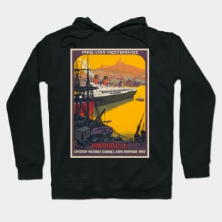 Marseille France Vintage Poster 1922 Hoodie